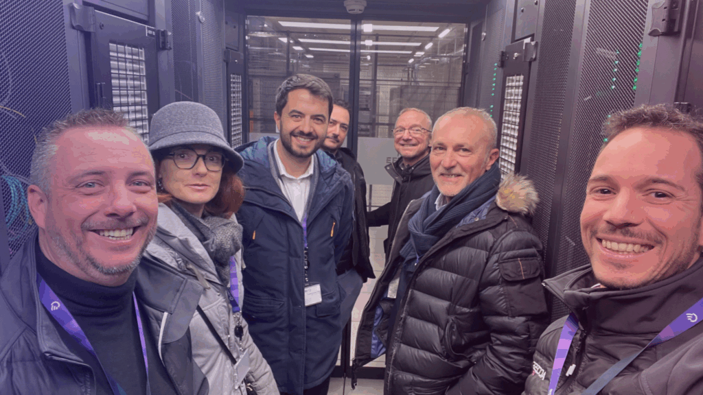 équipe pole numérique visite centre de données